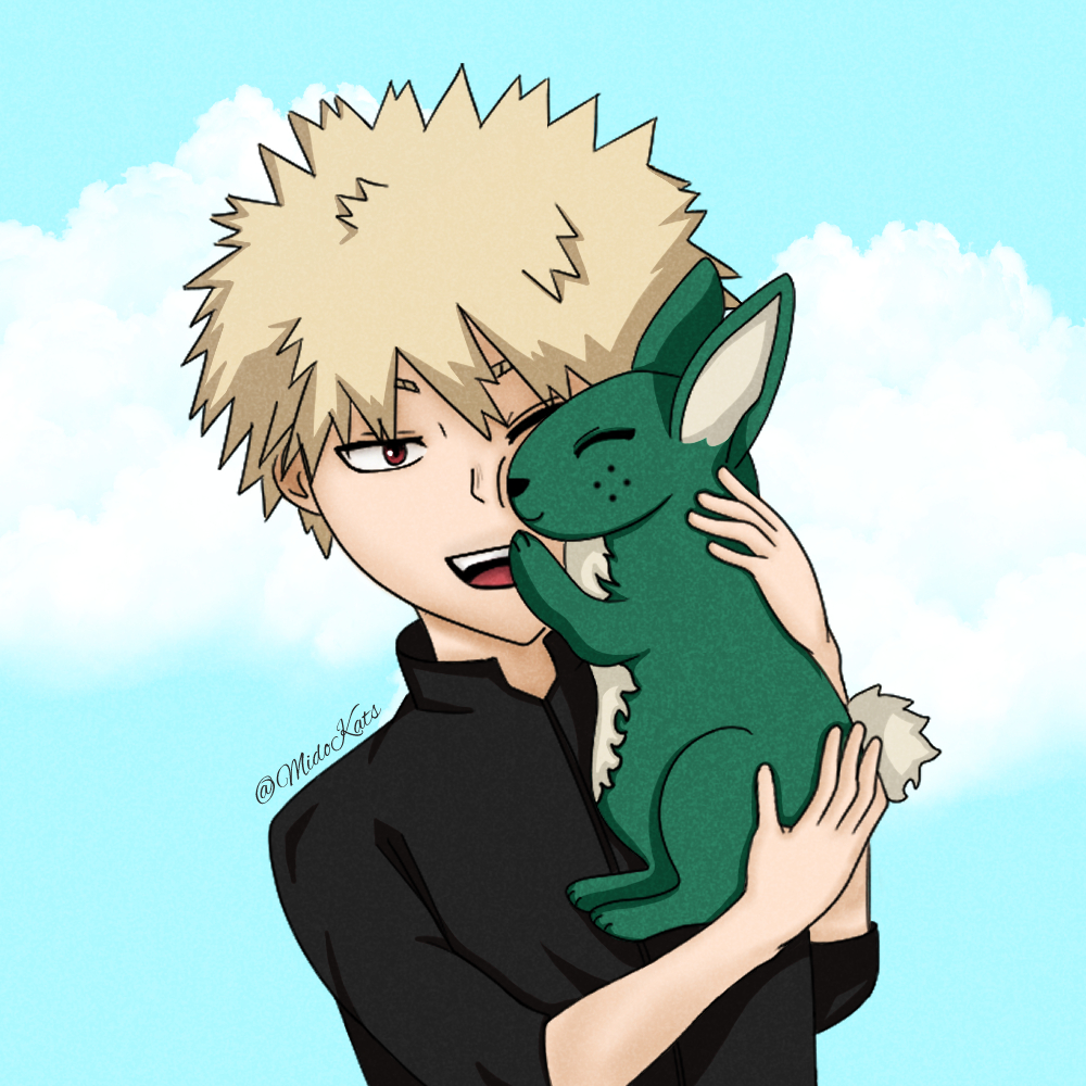 It seems that his rabbit loves him so much~

 #HybridDekuWeek #HybridDekuWeek2022
#bkdk #ktdk