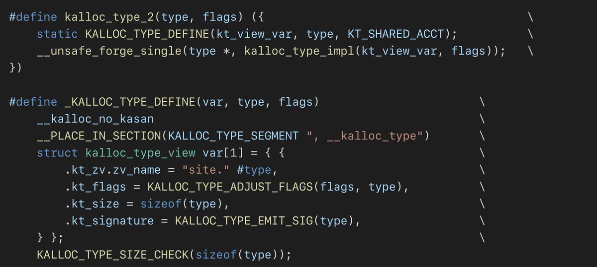 0xor0ne's tweet image. Kernel memory allocator hardening by @Apple
kheap, data split, memory sequestering, kalloc_type, temporal safery...
security.apple.com/blog/towards-t…
#apple #malloc #kalloc #memory #infosec #cybersecurity #exploit