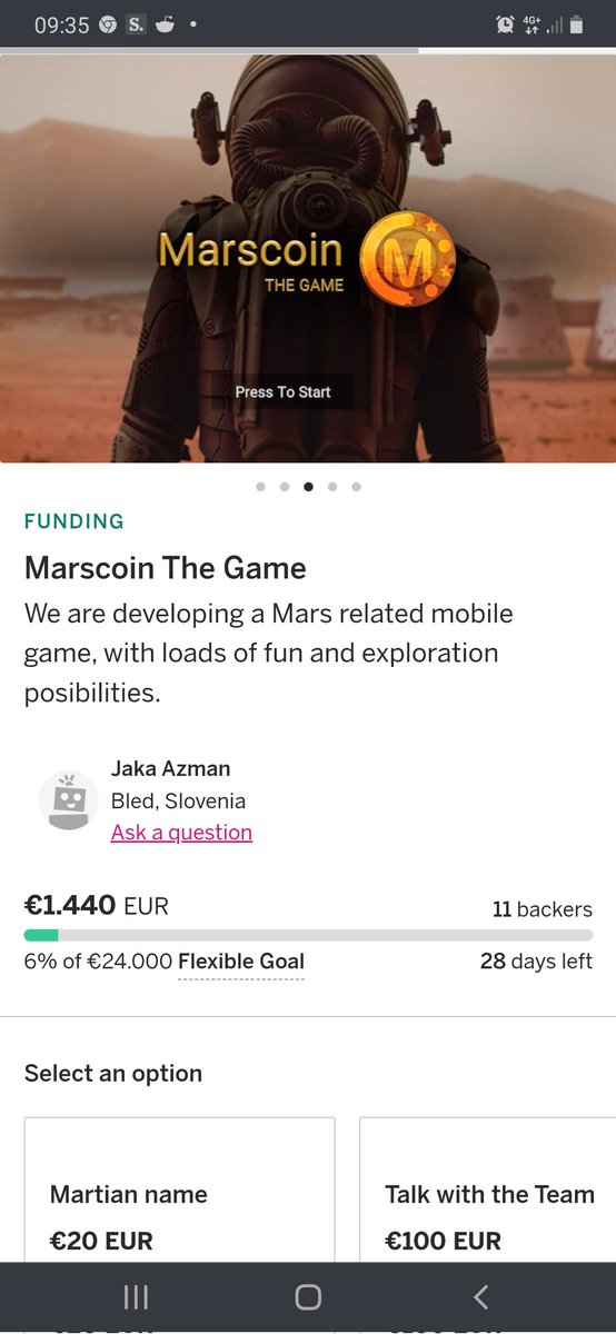 JakaAzman3's tweet photo. #MarscoinTheGame wants you to be the first tester🙏😉 #MarscoinTheGame #Marscoin #MarscoinArmy #Mars #crowdfunding #indiegogo #BTC #viral #gaming #mobilegames #marsgames #marsgaming @elonmusk @novalis78 @jamesburk @robert_zubrin @marscoinorg @TheMarsSociety https://t.co/0g0oWsajeC
