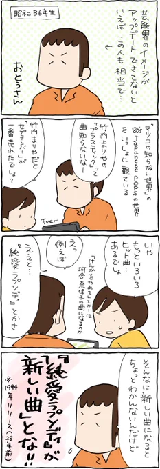 最近の芸能界に疎いオット 