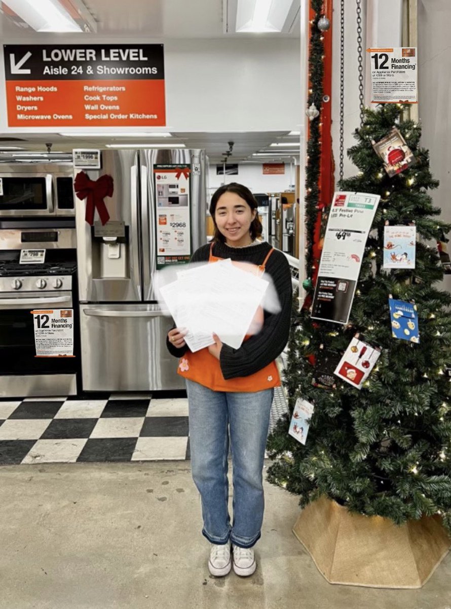 Hello team 
#Homedepot0687, wants to give a huge shoutout to our  specialist Emily closing a $12,000 appliance sale, to one of our pro customers, she captured pro extra tender and also for driving our business 
<a href="/Steven_Mousseau/">Steven Mousseau</a> <a href="/CesarCerda0687/">Cesar Cerda</a> <a href="/FrankGarciaTHD/">Frank Garcia</a> <a href="/CitlaliHD0687/">Citlali Hernandez</a>