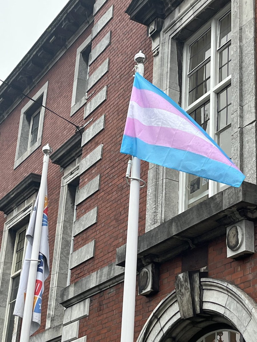 EDIMTU's tweet photo. The 20th of November marks #TransDayOfRemembrance, for us to remember and honour transgender people who have been murdered or endured violence as a result of transphobia. We are flying the 🏳️‍⚧️ flags on @MTU_ie campuses and highlighting @TENI_Tweets: 
https://t.co/yVWfgWvBIH https://t.co/bGShotXYSi