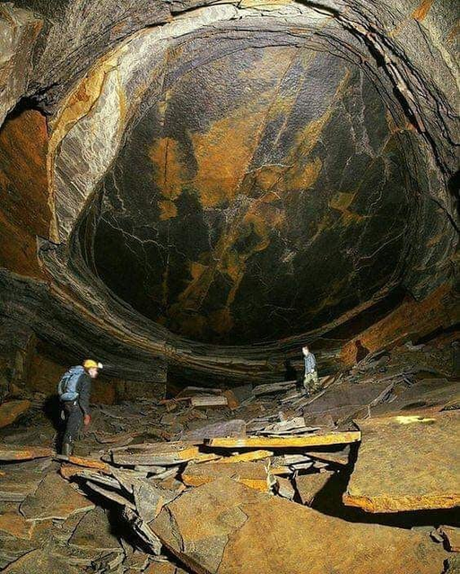 Dragon Eye, a metamorphic rock formation, was found in a stone mine in Lancashire, England.

ancient-origins.net