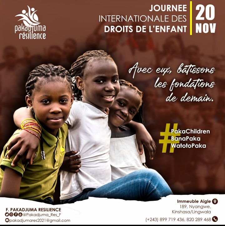 #PakaCity
#Kinshasa
#RDC
#BanaPaka
#PakaChildrens
#JourneeMondialedelEnfance
#ChildrensDay 
#ChildrensDay2022