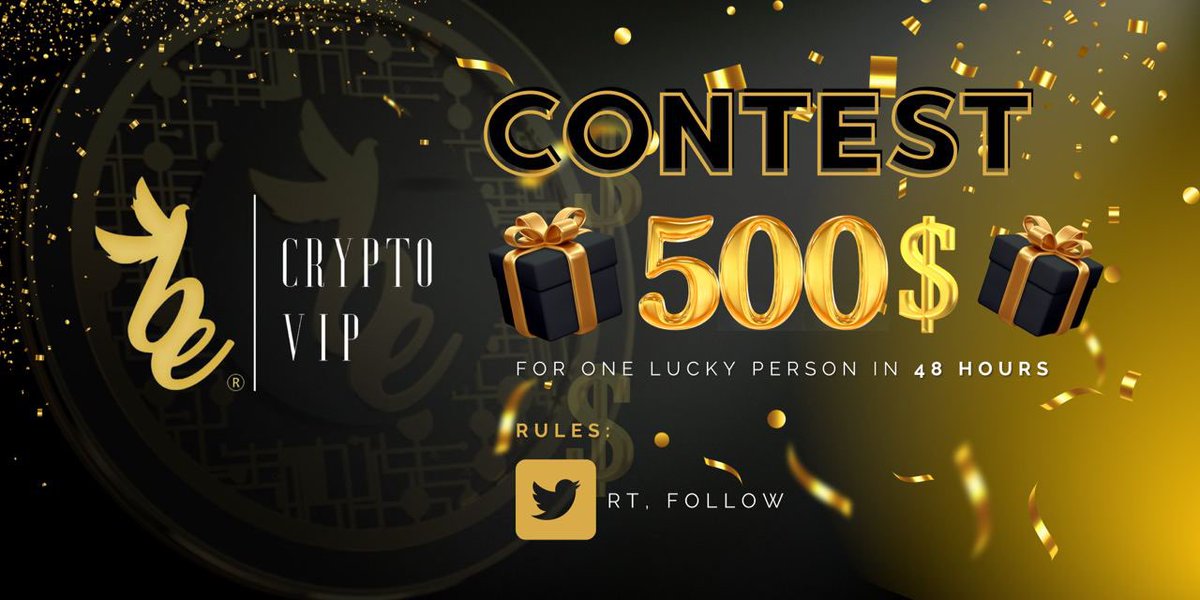 BEcryptoVIP_'s tweet photo. 📣 CONTEST: 500$ for one lucky person in 48 hours 🎁

👉RT, follow 
@ https://t.co/Pr2L9fxy4F

$BE will launch soon. Stay stick to our announcement group and twitter. https://t.co/lQNtAgoPgH