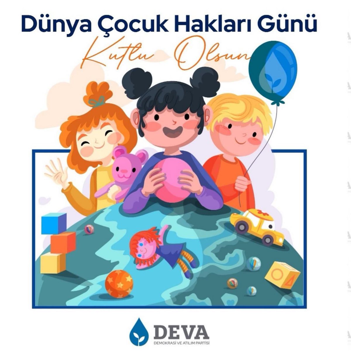 bandirmadeva's tweet photo. Geleceğimizin teminatı çocuklarımızın Dünya Çocuk Hakları Günü kutlu olsun. https://t.co/UseDe3OZIn