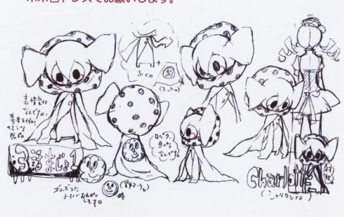 after being on the hunt for a while, here are the best quality versions i could find of charlotte's model sheets used for the original anime (also pyotr) 