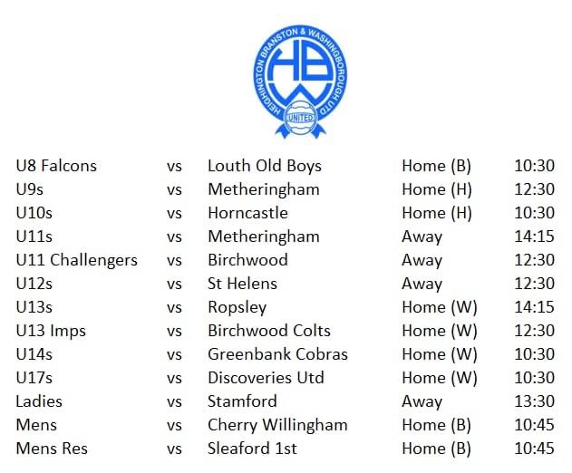 Good luck to all our teams in action today #hbwunited #grassrootsfootball ⚽️🔵⚪️