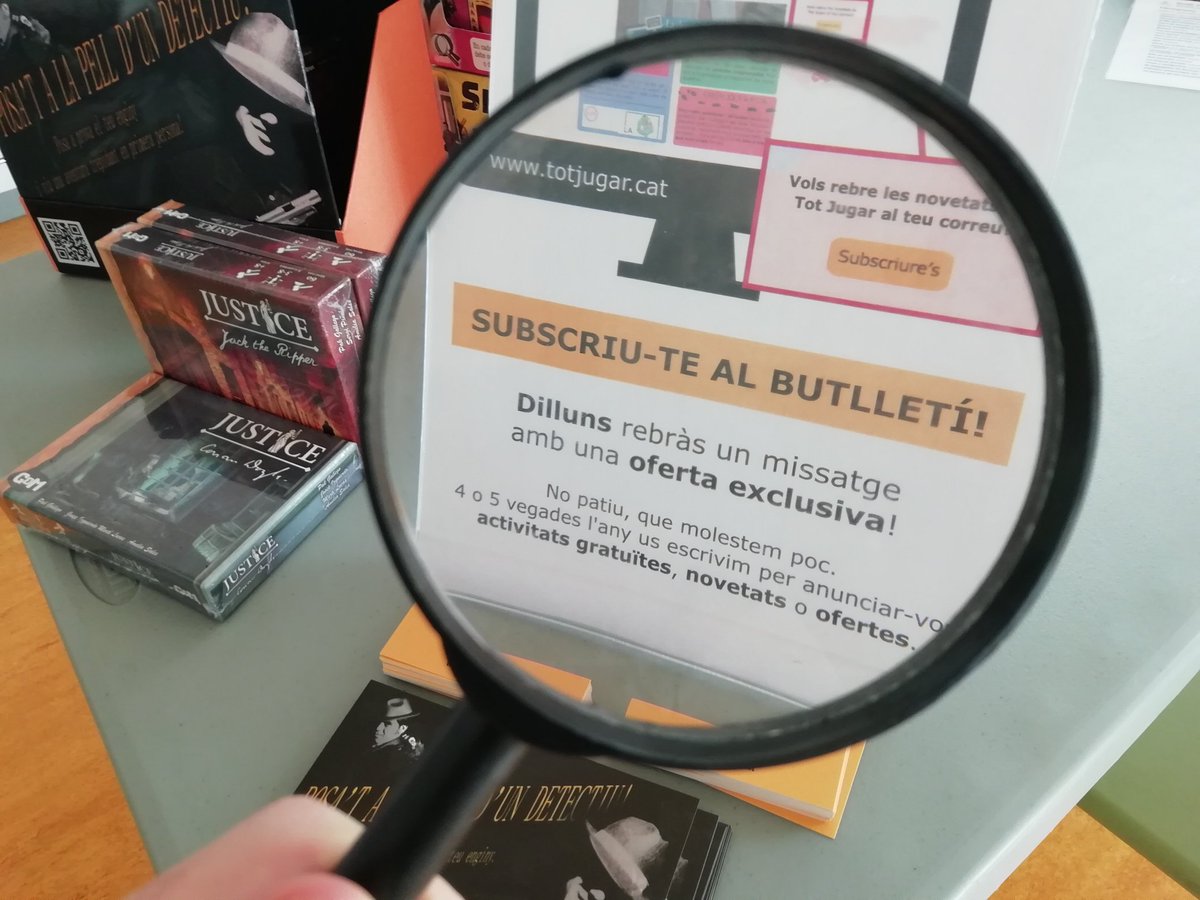 totjugar's tweet image. Segon dia al @DAUBarcelona! De 10h a 14h i de 16h a 21h podeu provar una demo de joc de #detectius, descobrir #Sherlock i #Justice, testar algun prototip nou i saber totes les opcions possibles (gratuïtes i de pagament) per jugar amb nosaltres!
#DauBCN #Dau2022