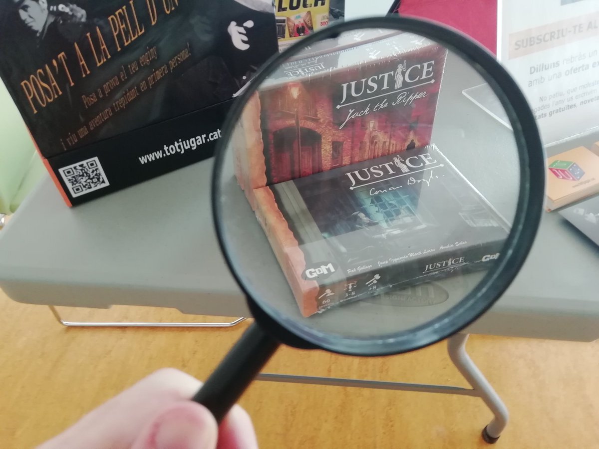 totjugar's tweet image. Segon dia al @DAUBarcelona! De 10h a 14h i de 16h a 21h podeu provar una demo de joc de #detectius, descobrir #Sherlock i #Justice, testar algun prototip nou i saber totes les opcions possibles (gratuïtes i de pagament) per jugar amb nosaltres!
#DauBCN #Dau2022