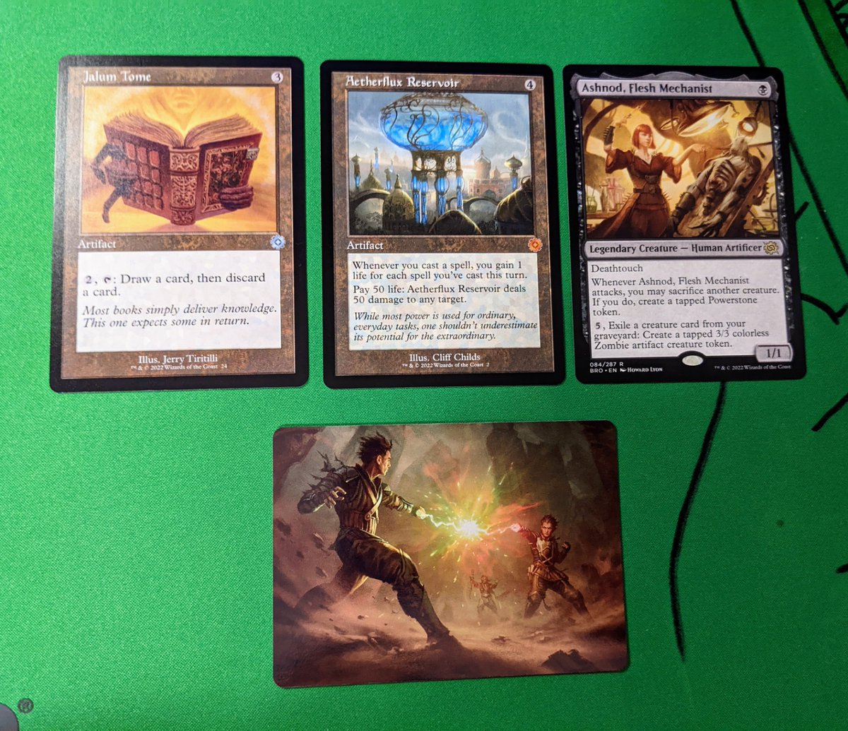 freshmaker__'s tweet photo. Okay, I'm gonna see if I can find some Transformers in this #MTGBRO Set Booster Box. First, my prize packs from the prerelease. Aetherflux Reservoir!π
Mute/block #freshpulls if you would like to not see this thread? I think that's how Twitter works. Who knows? https://t.co/2aWWfdhb1u
