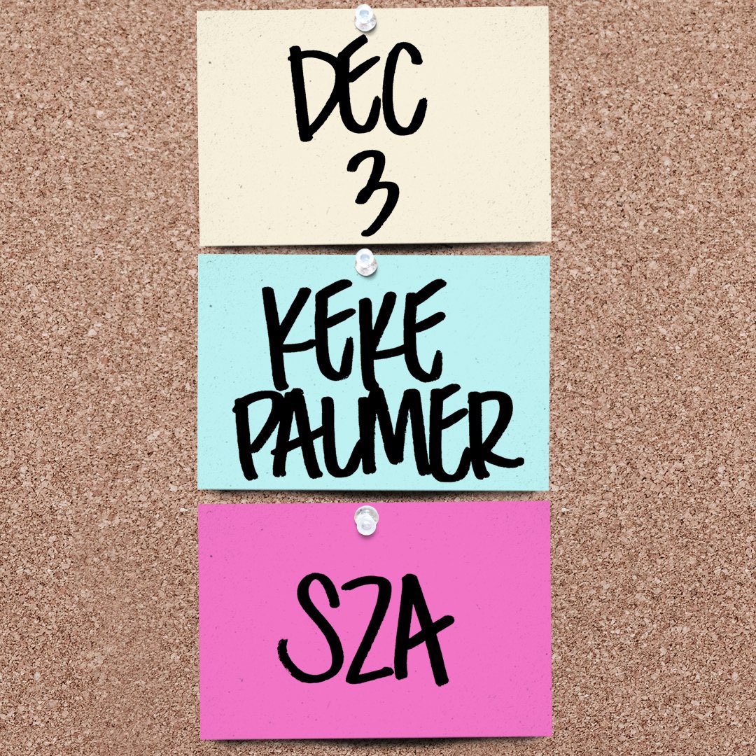 PopCrave's tweet photo. Keke Palmer set to host #SNL on December 3 with musical guest SZA. https://t.co/F7GDvvoit3