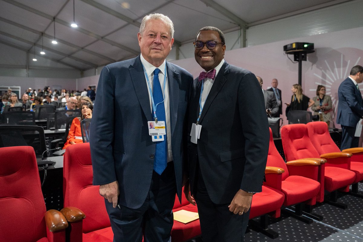 A climate partner: together with former US Vice President Al Gore at COP27. ⁦We must keep the world on track on climate change to save the planet. ⁦<a href="/algore/">Al Gore</a>⁩