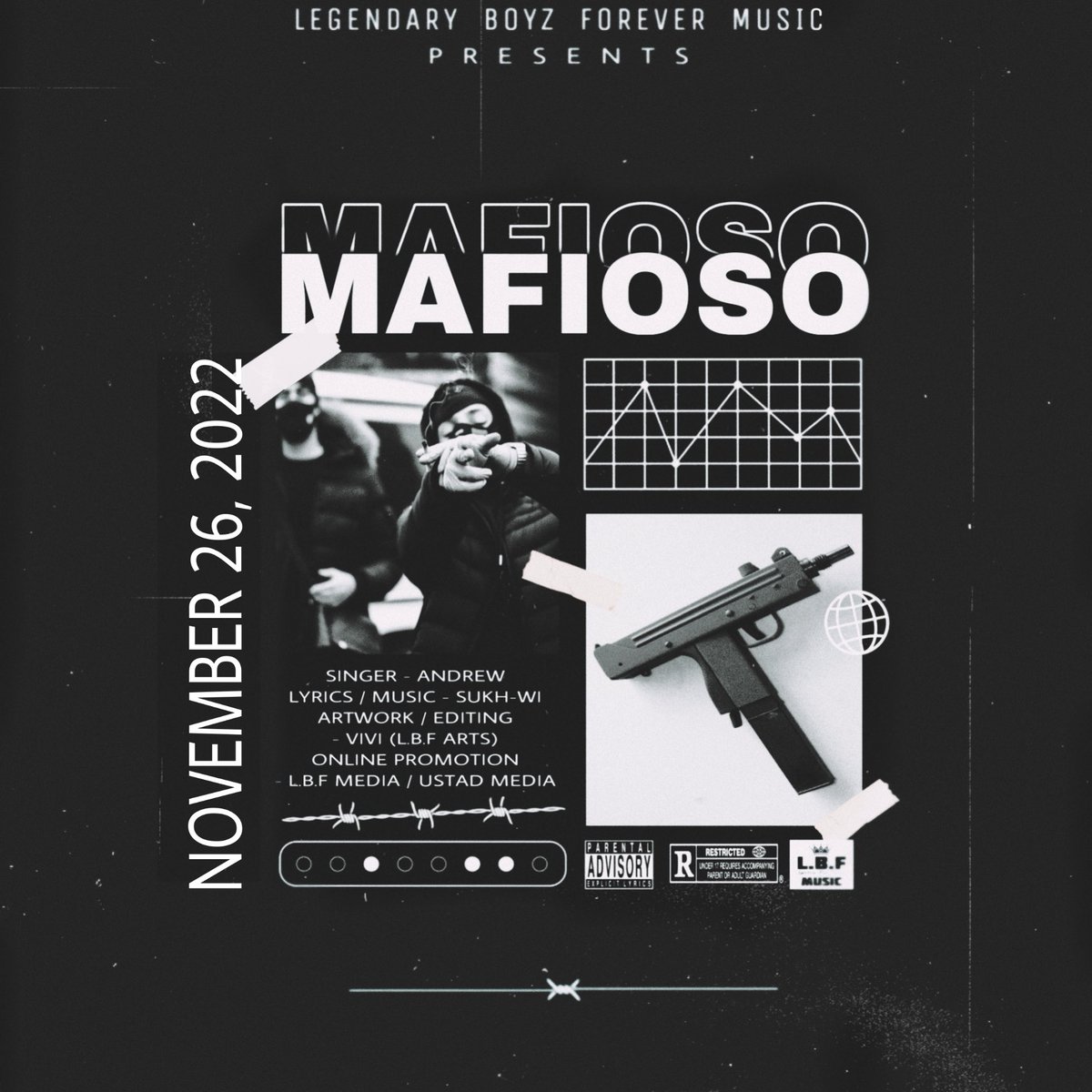 sukhwi100's tweet photo. We Back !! Mafioso droppinโ 26th of November at 12:00 am (PT)
#MAFIOSO #SUKHWI #SUKHWIFAM #LBFRULES https://t.co/UgQKKLD5kx