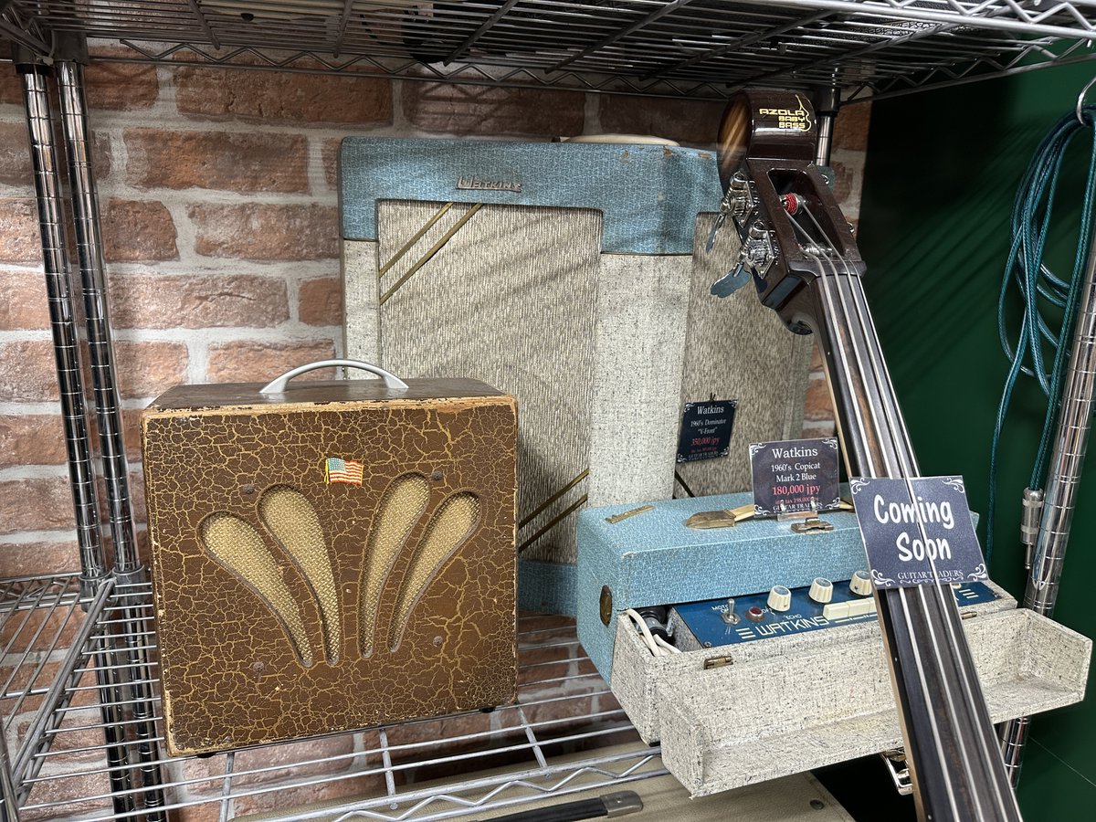 Hidachin's tweet photo. すごいなーこのお店。
これ確実に自分が生まれる前のヤツだよね😅

でもちゃんと音出るんですってよ。

#guitartraders #marshall #fender https://t.co/etPdswaql5