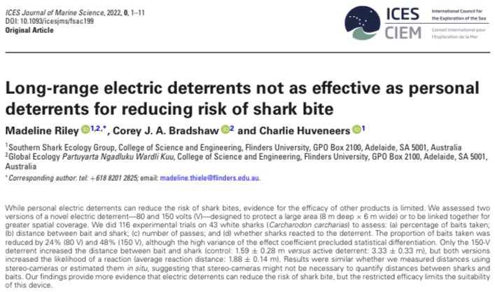 HuveneersSSEG's tweet photo. Coming back from one week on holidays to three published papers. Sounds to me like I should go on leave more often… @FlindersMarine @SouthernSharkEG @SAEnvirWater #MarineParks https://t.co/VDHI2PaV18