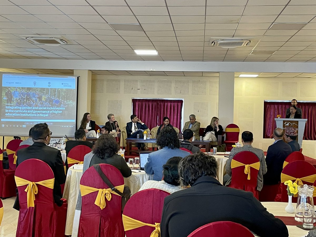 Ane-Marthe Solheim Skar, PhD (she/her) (@anemarthesskar) on Twitter photo Important seminar on integrating #gender and social inclusiveness in higher education institutions in Nepal. Great contributions by <a href="/SiriForsmo/">Siri Forsmo</a> and others from <a href="/NTNU/">NTNU</a>, <a href="/noradno/">Norad</a>, Kathmandu University, Centre for Applied Research and Development, <a href="/mohpnep/">Ministry of Health & Population, Nepal</a> <a href="/HimalayanUni/">Himalayan University</a> <a href="/icimod/">ICIMOD</a> Important seminar on integrating #gender and social inclusiveness in higher education institutions in Nepal. Great contributions by <a href="/SiriForsmo/">Siri Forsmo</a> and others from <a href="/NTNU/">NTNU</a>, <a href="/noradno/">Norad</a>, Kathmandu University, Centre for Applied Research and Development, <a href="/mohpnep/">Ministry of Health & Population, Nepal</a> <a href="/HimalayanUni/">Himalayan University</a> <a href="/icimod/">ICIMOD</a>