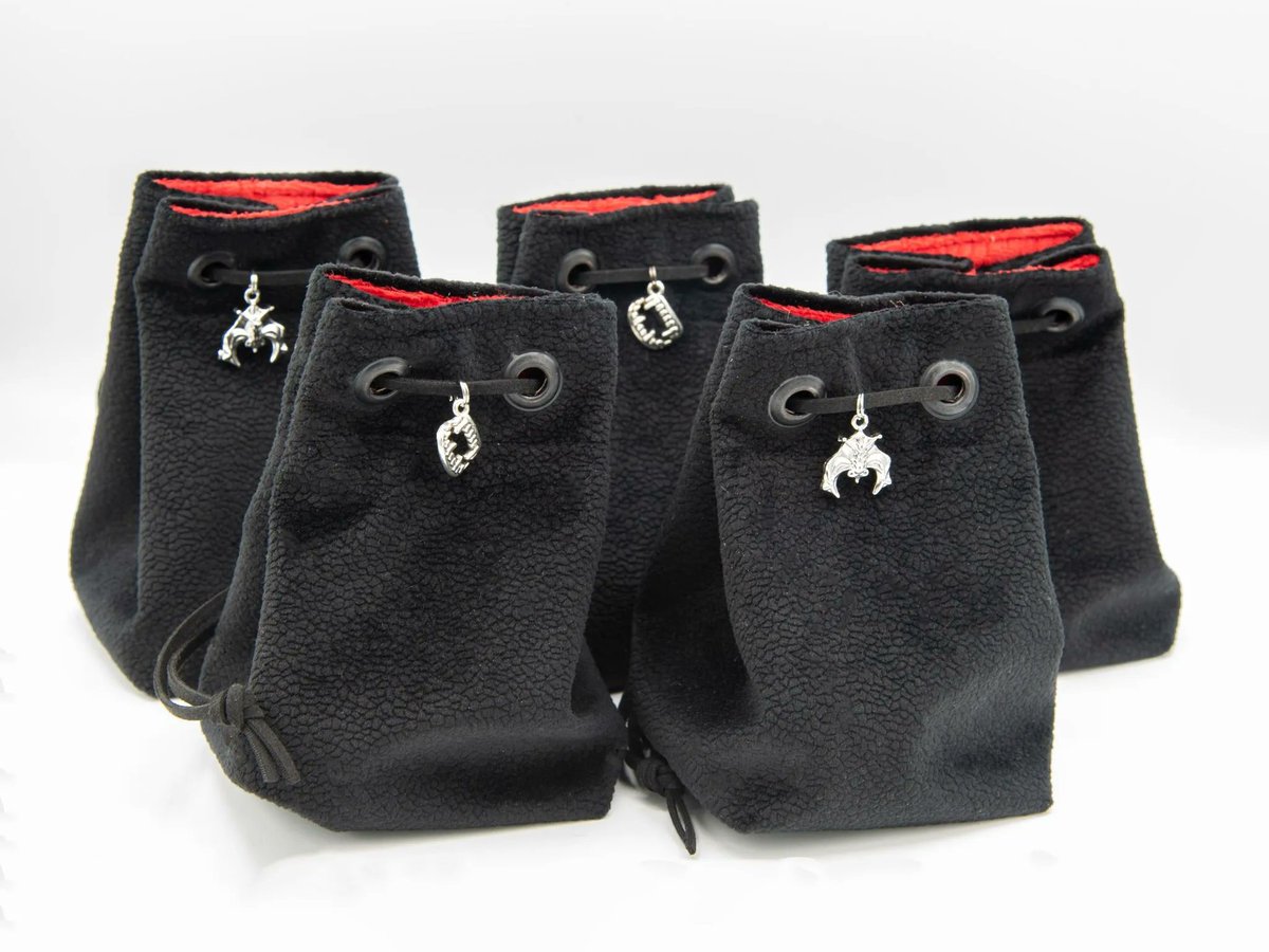 Every dice goblin needs a bag for their shiny click clack math rocks! Donate to enter to win this awesome giveaway provided by Middlebrook Engineering, made my Ye Olde Hag Bag. Donate here: buff.ly/3hC2sOT