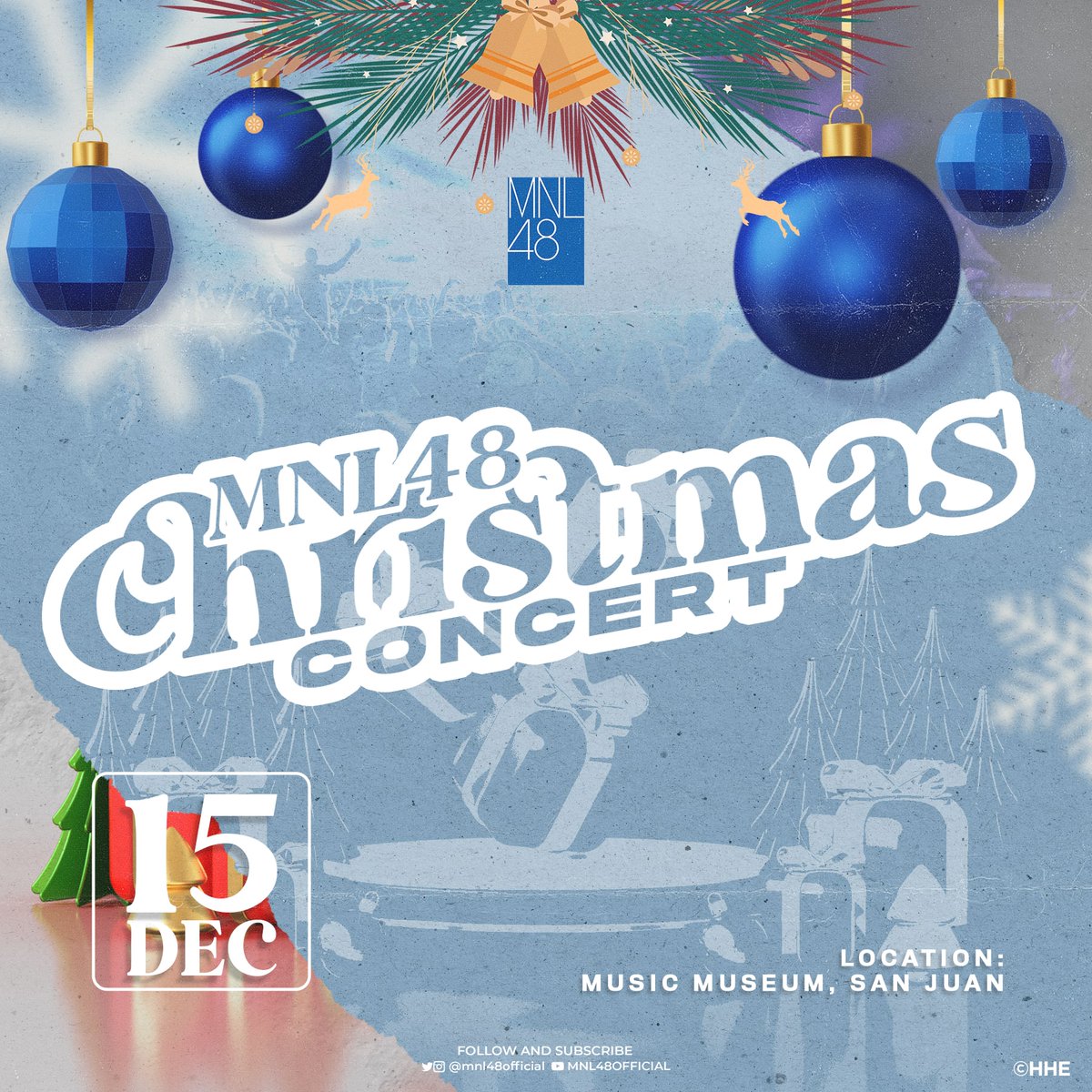 mnl48official's tweet image. [ #MNL48 CHRISTMAS CONCERT] 

La la la la la la 🎄🎤)

Spend the holiday season with the members of MNL48!

Looking forward to be with you this holiday, MNLoves!

⏰ 2022.12.15
📍 Music Museum

Stay tuned for more info.
#MNL48ChristmasConcert