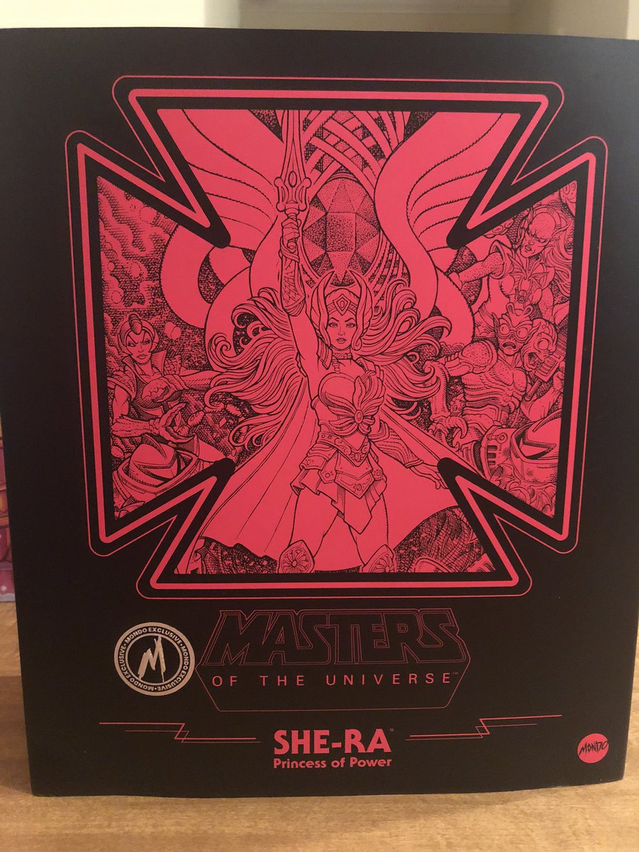 Victoria_Miller's tweet photo. I got a little something in the mail today that made my inner child super happy. Worth every penny. 😍#mondo #shera #princessofpower #motu #mastersoftheuniverss https://t.co/xUws38JPou