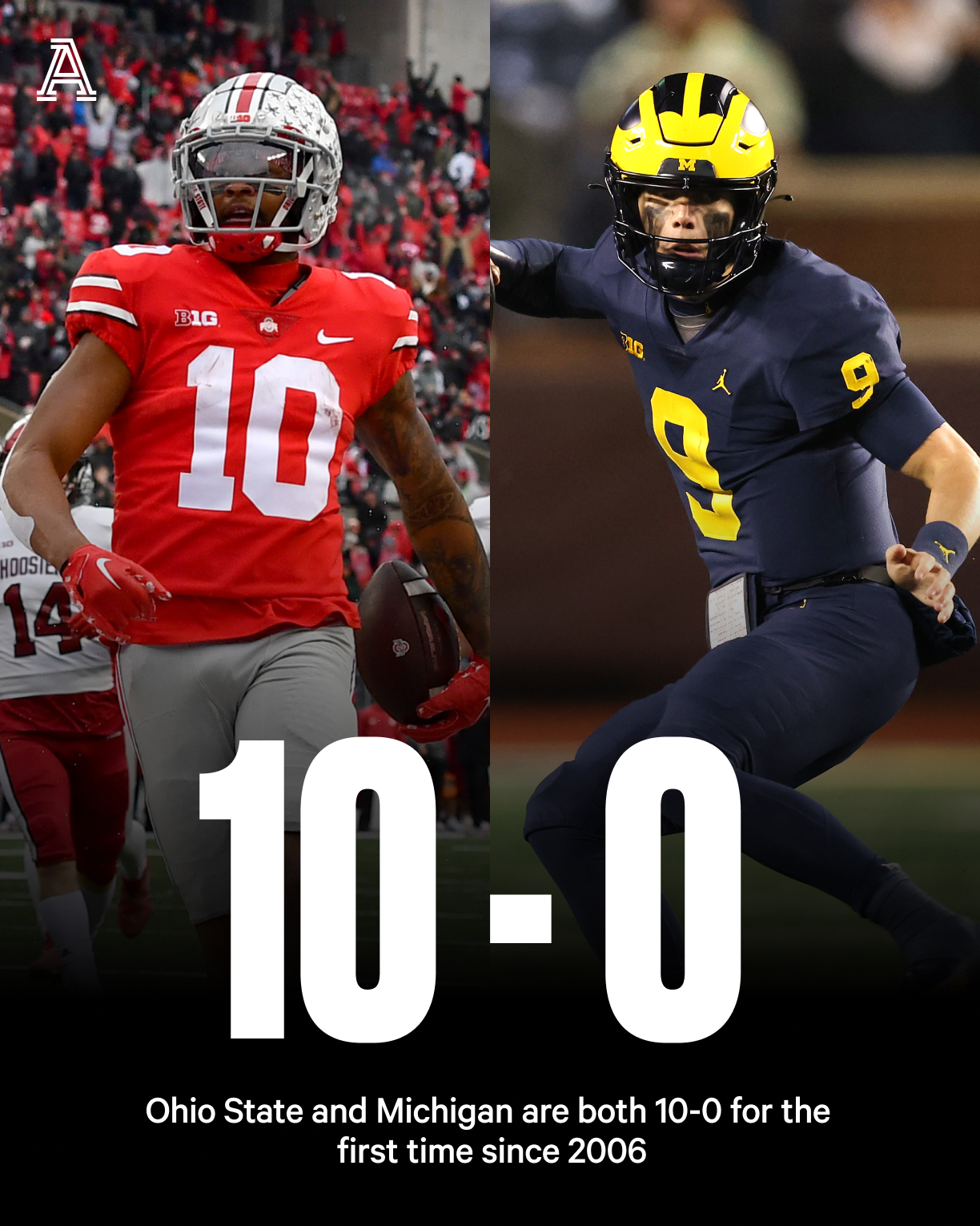 The Athletic on Twitter "Both Ohio State and Michigan football teams