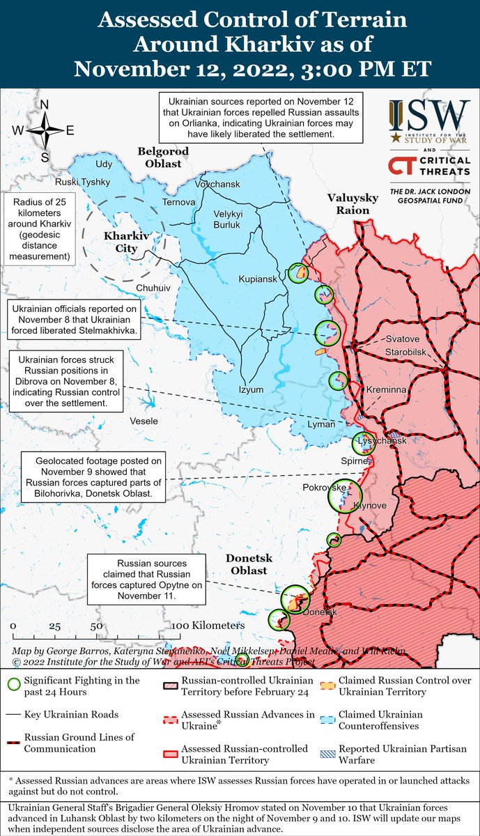 TheStudyofWar's tweet photo. Here are today's control-of-terrain maps for #Russia's invasion of #Ukraine from @TheStudyofWar and @criticalthreats 

https://t.co/mCKqMDElRM https://t.co/VuVMIRsloI