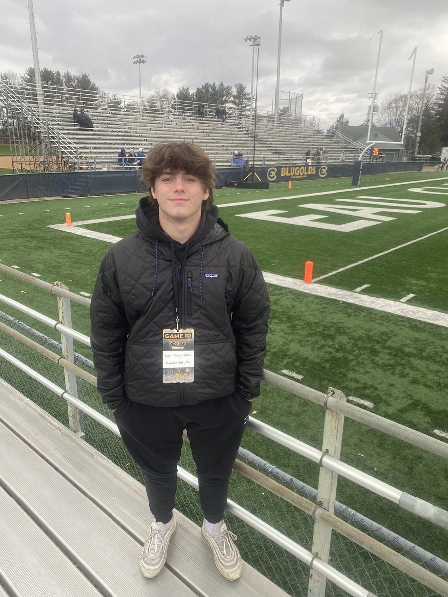 keim_wolfe_levi's tweet photo. Thank you @UWECFootball and @CoachBeschorner for my 1st game day visit! https://t.co/FdMERcmnHJ