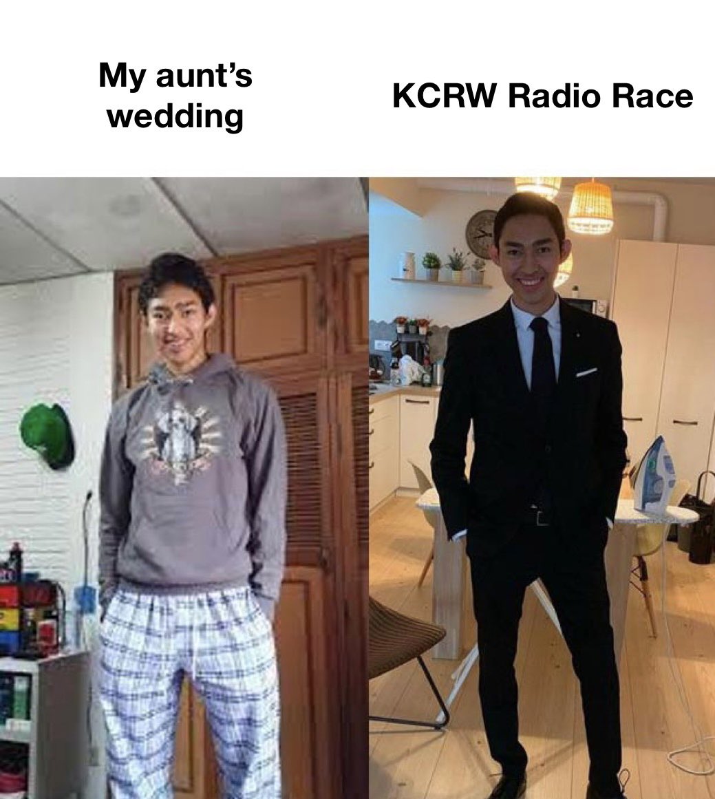 eyes on the prize, all systems go. <a href="/kcrw/">KCRW</a> #radiorace