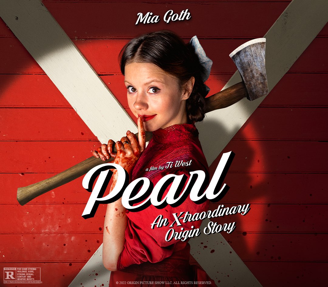 InSessionFilm's tweet image. CONTEST: #PearlMovie is one of the best horror films of the year and it’ll be available on Blu-ray soon. We have 5 Blu-ray’s of the film to giveaway! Like &amp;amp; RT this tweet to enter.