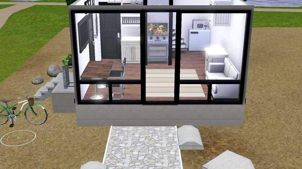 lona_boom's tweet photo. Cool #ShowUsYourBuilds Recreating my screenshots from #thesims4 into #thesims3 My #tinyhousebuild #thesims4contest https://t.co/iaFBPu2VIK