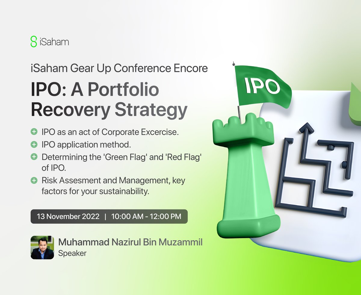 iSahamScreener's tweet photo. iSaham Gear Up Conference Encore akan bermula 20 minit dari sekarang.

Jom sama-sama kita timba ilmu secara PERCUMA daripada coach kami yang power.

Anda juga berpeluang untuk memenangi hadiah cabutan bertuah dengan nilai terkumpul sebanyak RM 500 !

https://t.co/rpIeXIFMyN https://t.co/IXSeg7jouc