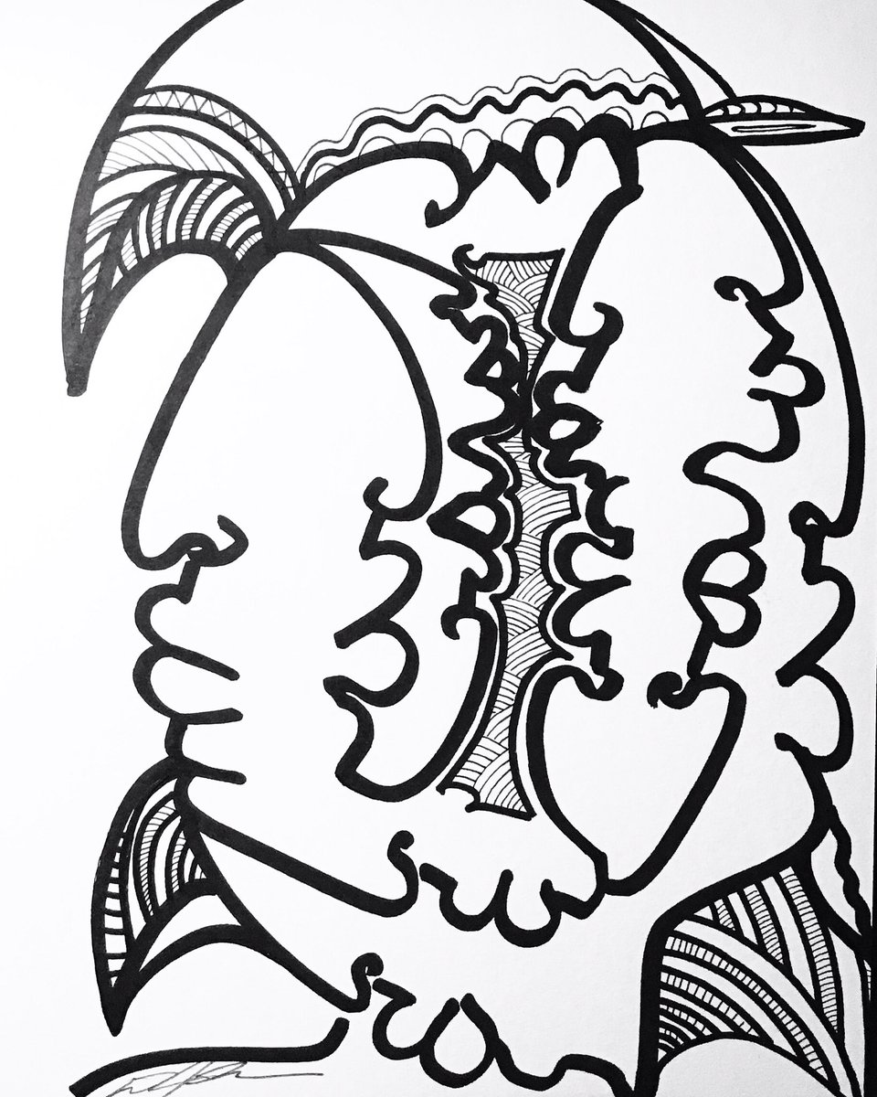 DArscorpius's tweet photo. Art by Darscorpius. #art #faces #biglips #sharpieartist #originalart #forartsake #originalartwork #abstractart #peopleart #blackartist #markerart #artlovers #artstyle #popartist #dopeart #blackpeopleart #drawthisinyourstyle #draweveryday #characterdesign #interactionart https://t.co/HFtaAdt5Yw