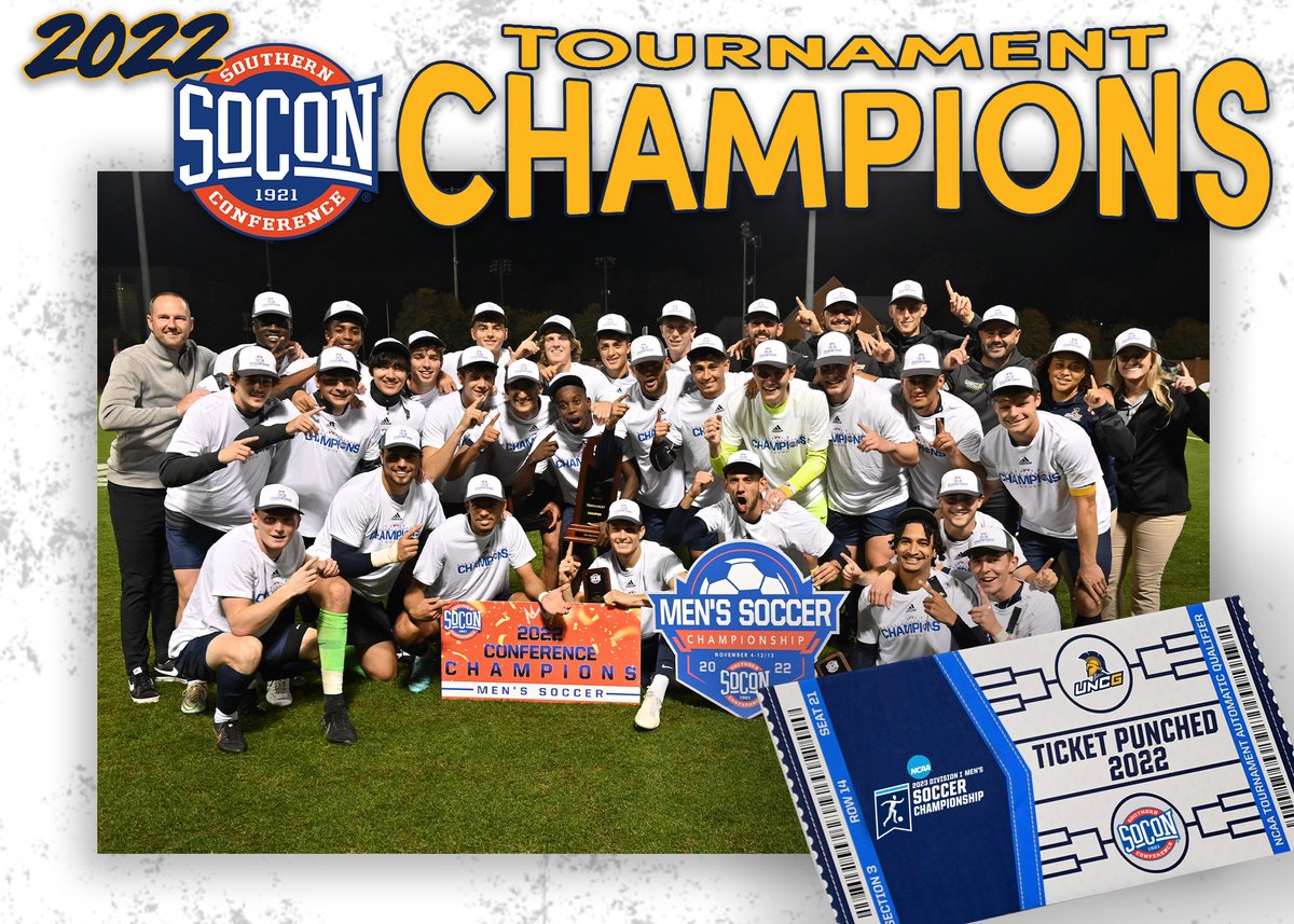 UNCG Men's Soccer (@uncgsoccer) on Twitter photo Your 2022 <a href="/SoConSports/">The Southern Conference</a> Champions‼️ #letsgoG
5⃣ SoCon Tournament Championships
4⃣th double crown (Regular & Tournament titles)
8⃣ NCAA tickets punched Your 2022 <a href="/SoConSports/">The Southern Conference</a> Champions‼️ #letsgoG
5⃣ SoCon Tournament Championships
4⃣th double crown (Regular & Tournament titles)
8⃣ NCAA tickets punched