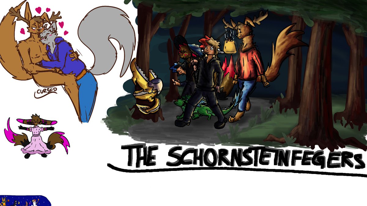 Some frens and me did some fun 
(ignore the upper left thing...)