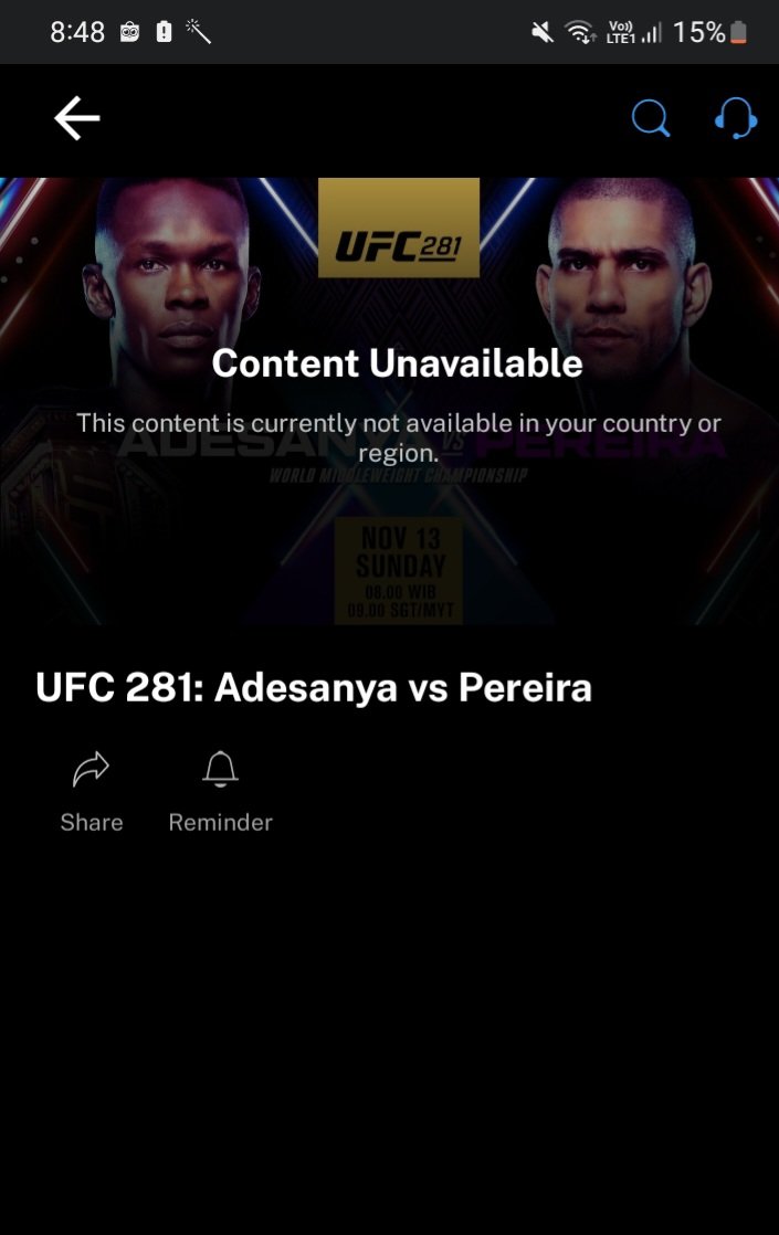 diponagara's tweet photo. Promonya akan menyiarkan UFC 281, kok keterangannya beda? @Molatv_id @MolaTVSport https://t.co/McuJkS2Ps1