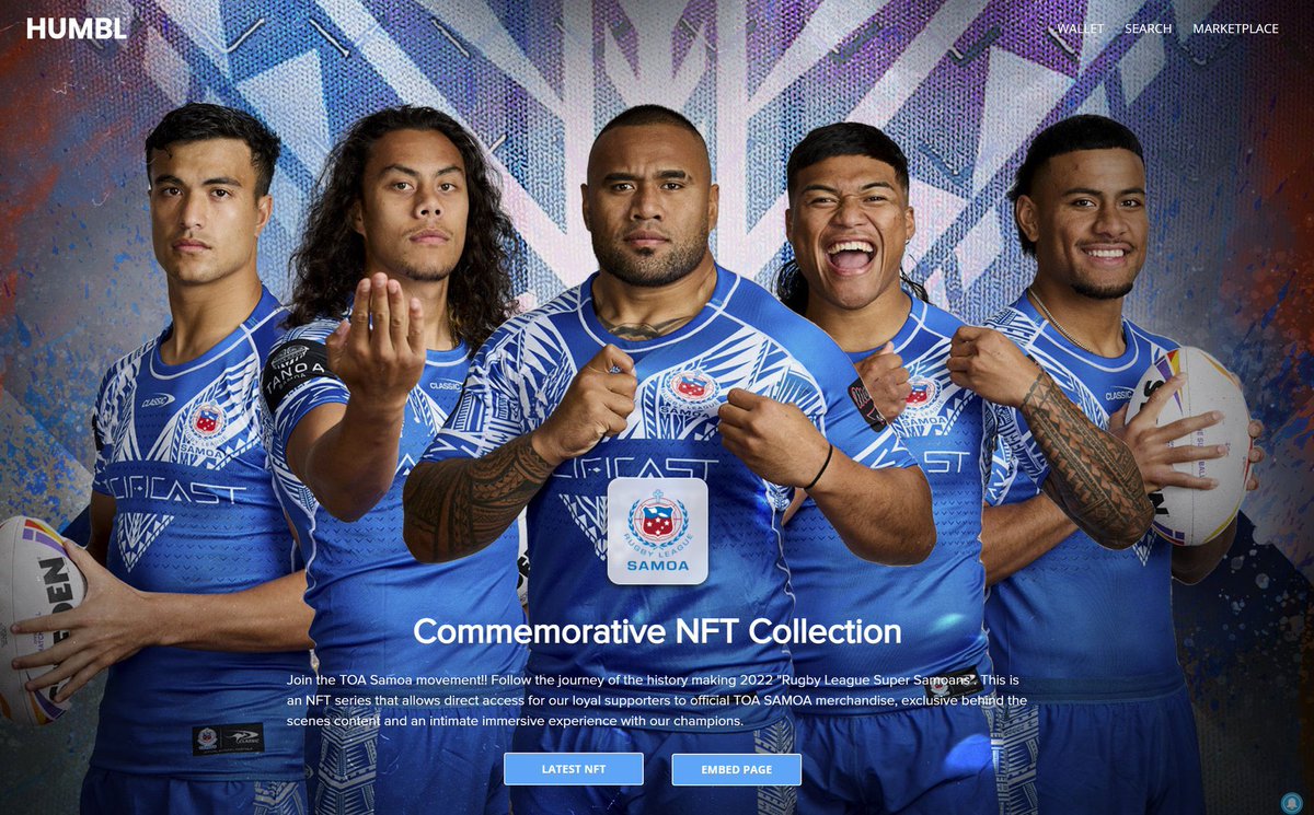 Samoa plays Austrailia next week for the Rugby World Cup Championship!

$HMBL x $BLOCKS global collab!

#verifiedbyblocks #BLOCKS_Registry
