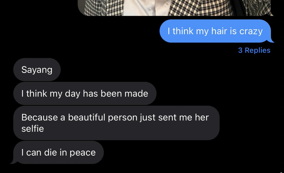 Everyday without a miss. 

"Sayang, you look beautiful today"