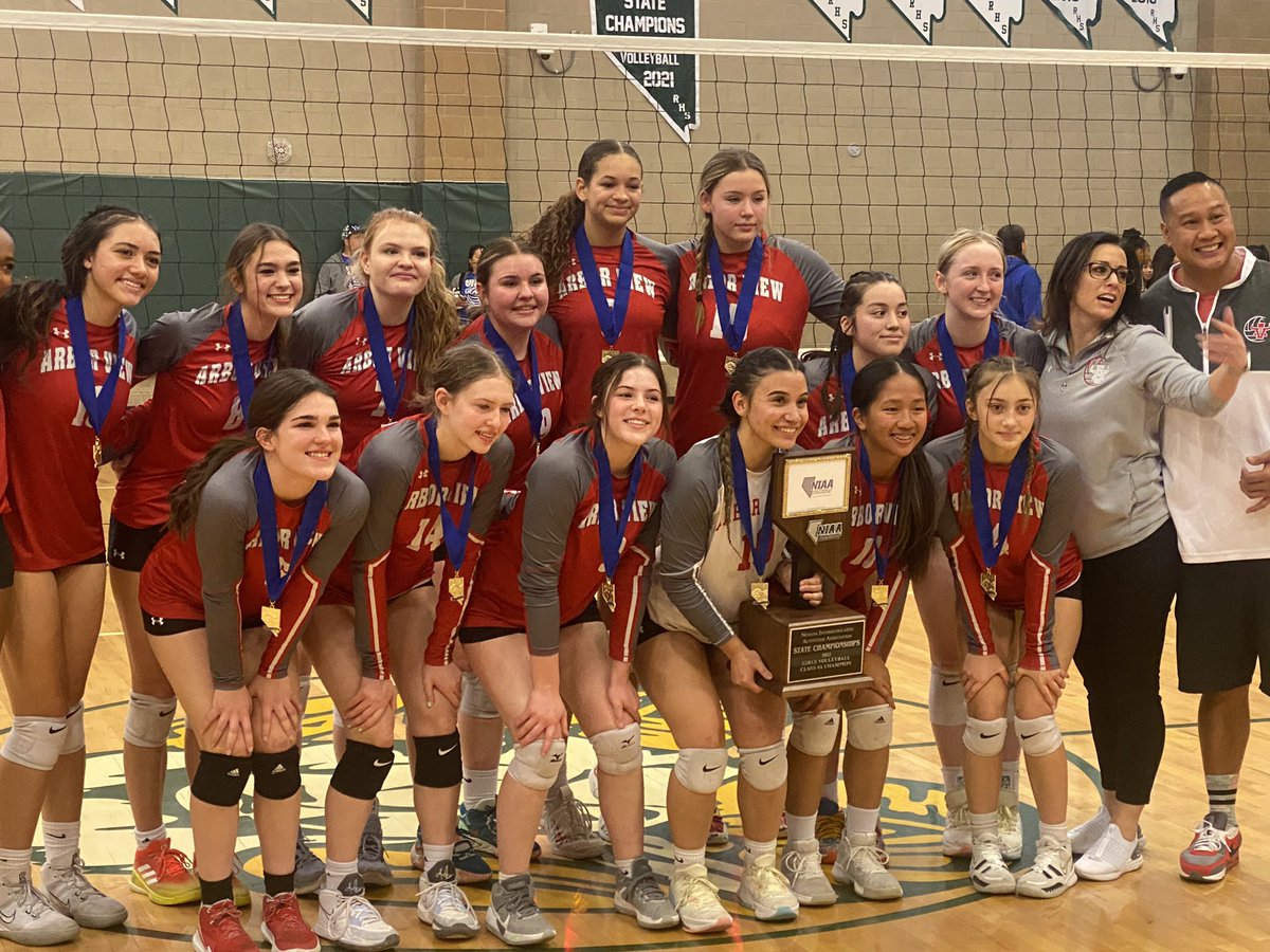 So this just happened!  Congratulations to NSR’s 2025’s Piper Halvorson and Madi Garvin and their Arbor View teammates and coaches on winning the Nevada State 4A  Championship!  You came a very long way!  Proud of you!