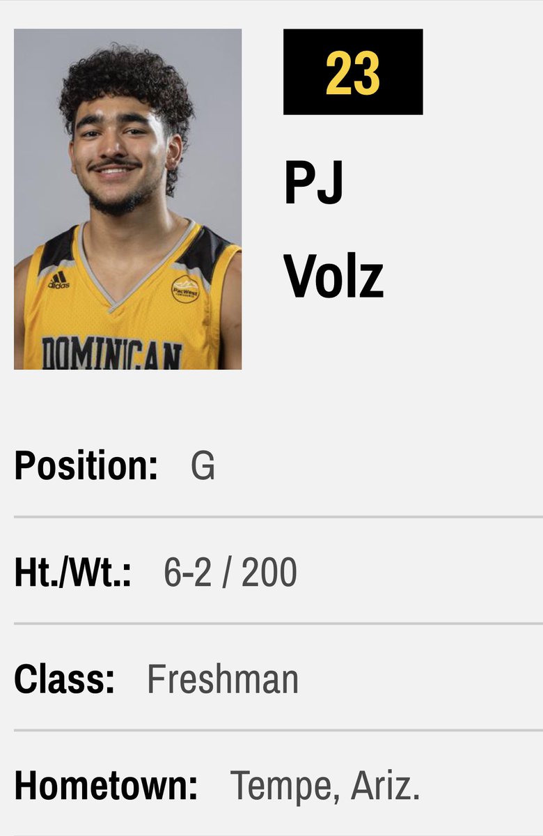 Charger Hoops (@coachd_mc) on Twitter photo Chargers at the next level. McClintock grad PJ Volz scored 16 points in his collegiate debut today for <a href="/Dominican_MBB/">Dominican Men's Basketball</a> #RepMC 🔴🔵 Chargers at the next level. McClintock grad PJ Volz scored 16 points in his collegiate debut today for <a href="/Dominican_MBB/">Dominican Men's Basketball</a> #RepMC 🔴🔵