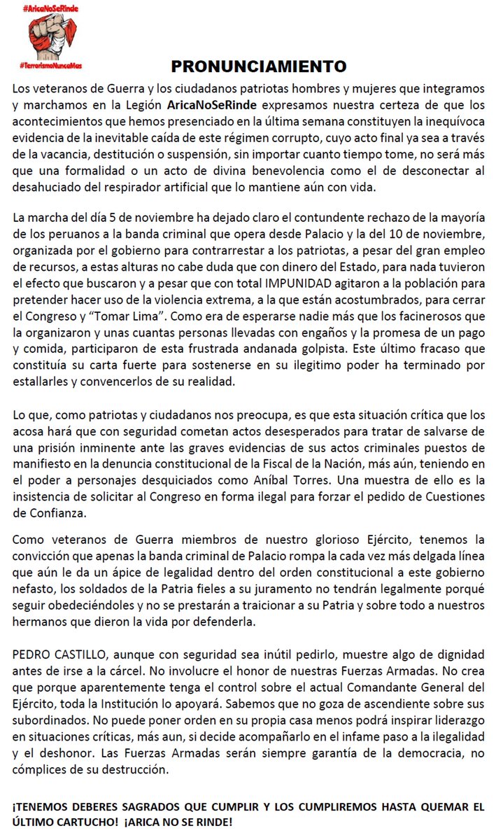 Este "desgobierno" entra en desesperación. Cada error que cometen, en su desesperación por evitar la cárcel, los llevará mas rápido a su fin.