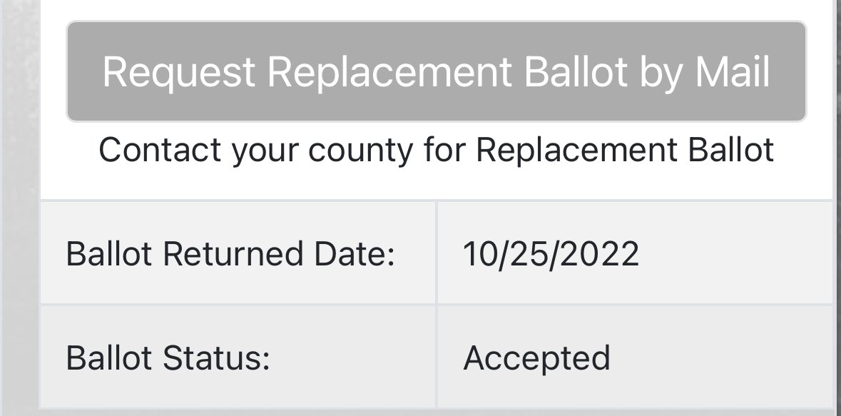 jasonrantz's tweet photo. Check your ballot at https://t.co/PYvB8D9mKc and make sure it’s been accepted. 

If not, it’s up to you to cure it and make sure it’s counted. 

It should look like this 👇🏼 https://t.co/hpenFOg4z1
