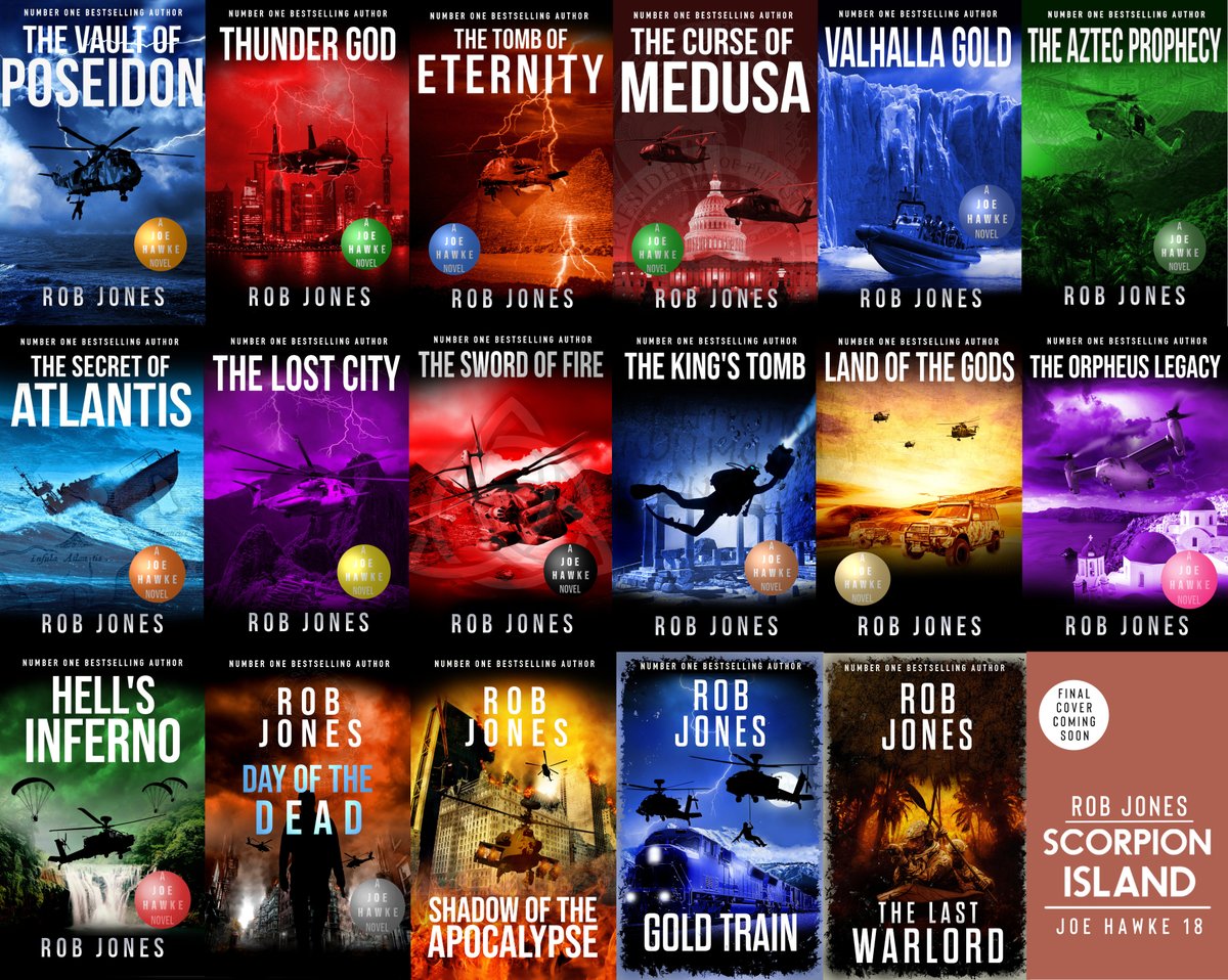 AuthorRobJones's tweet photo. Seven years and 32 novels, 18 of them in the Joe Hawke series. A massive thanks to everyone who has supported me along the way and joined in with the adventure. There are many more to come, and news about some exciting new books is on the way! #ebook #amazon #joehawke #action https://t.co/rVZGHhf32t