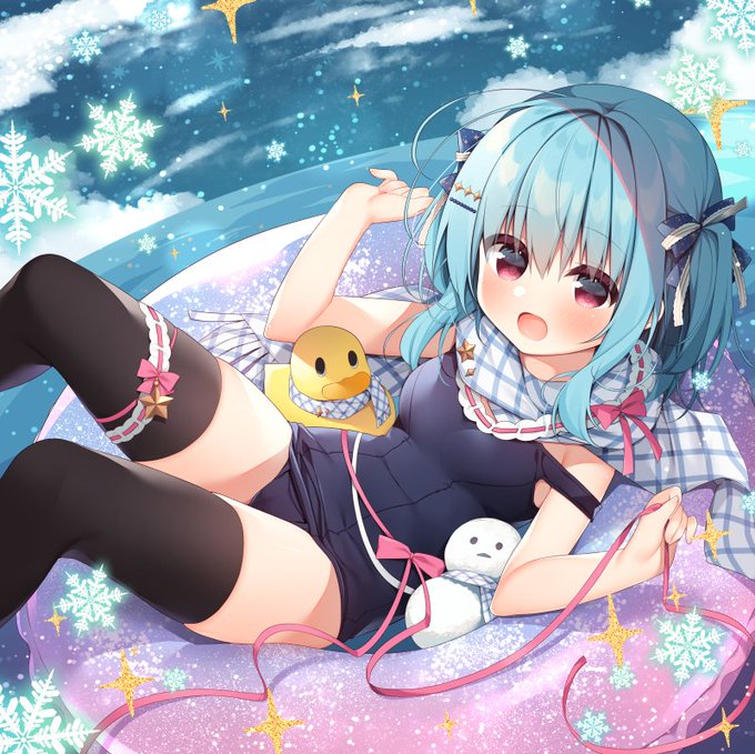 久々のコミケも変わらずにスク水だらけの予定です🙌グッズ絵予定のがり子🍧✨ 