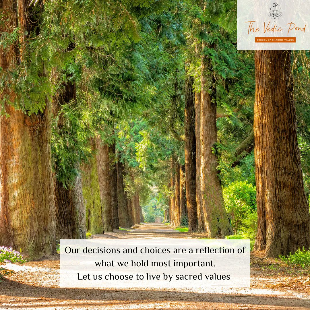 Namrata_SriHari's tweet photo. #thechoiceswemake #sacredvalues #thevedicpond https://t.co/I0ZkBgGF8D