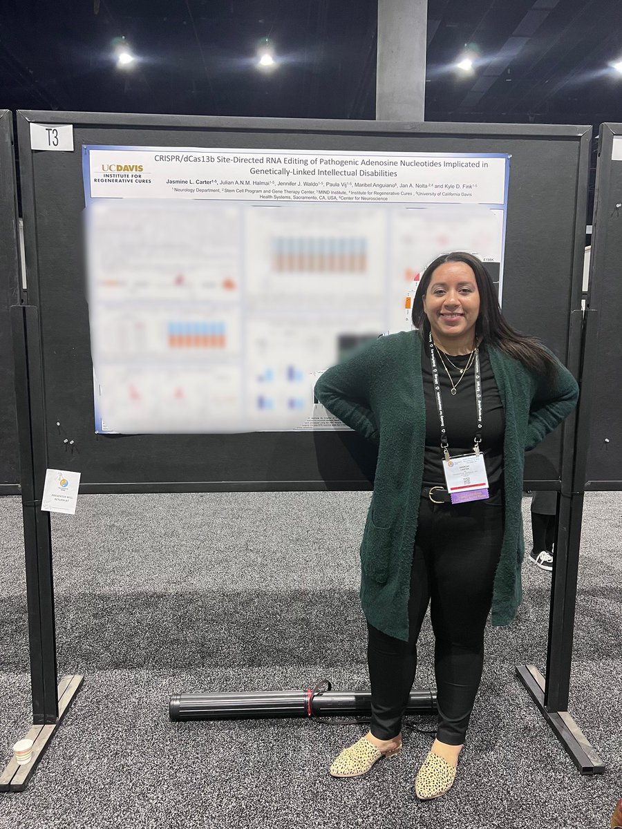 FinkLab's tweet photo. Happening now! @JasmineLCarter at #TPDA session, number T3. Come discuss #RNAediting #Cas13 #JordansSyndrome #SfN22 https://t.co/oUBXdqfS4B