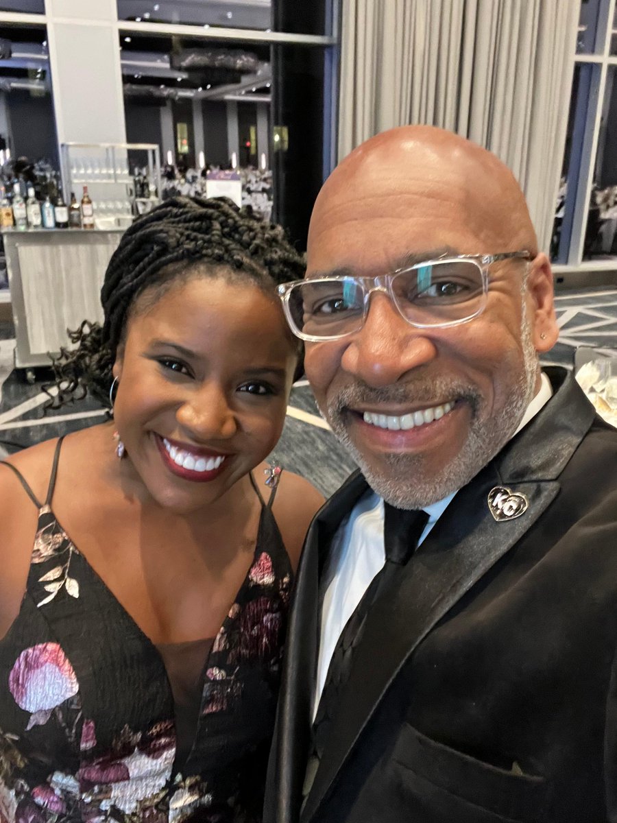 storyforkc's tweet photo. #Newhousegala2022 me and #raedaniel killing the emcee duties raising money to stop #domesticviolence in #KC and reconnected with family! #chelseajordan https://t.co/0bWdFdZMTY