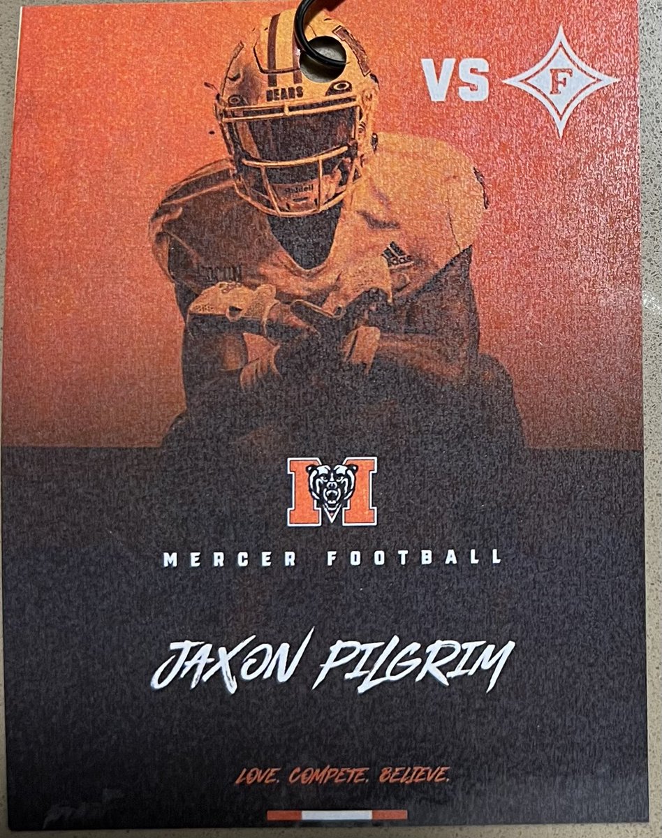 Thank you <a href="/MercerFootball/">Mercer Football</a> and <a href="/CoachSEllis/">SUMNER ELLIS</a> for having me out! Enjoyed the game day experience!