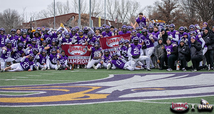 umacathletics's tweet photo. #UMACFB | Congratulations to the University of Northwestern Eagles on winning the UMAC Football Regular Season Championship!

The Eagles will represent the UMAC in the NCAA Football Division III Playoffs! https://t.co/1tjui3pTXO