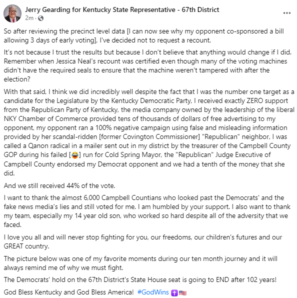 ky_statesman's tweet photo. Hey @colmonelridge and the @kydems, see you in 2024. #FreedomNotSocialism #Gearding4KY #TeamKentucky https://t.co/kz2eQW1VaQ