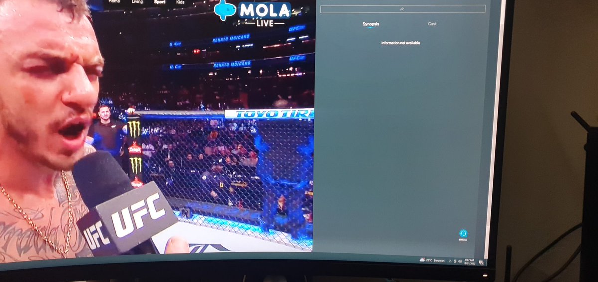 TheStoryOfAdam's tweet photo. @sekenuser @Molatv_id Musti ntn di desktop gaes. BASI BGT! Gw lg mau keluar jadi ngendok di rmh sampe jam berapa nih 😤 https://t.co/CUcuifE1CP
